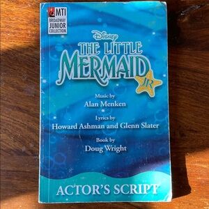 Disney The Little Mermaid Jr. Blue Actor’s Script Used Alan Menken, Doug Wright